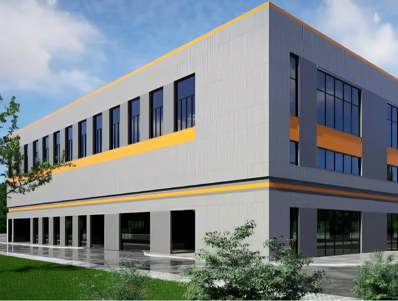 Company headquarters office building exterior view