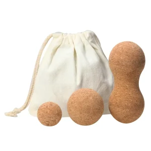 Cork yoga ball set