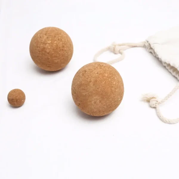 Hot cork yoga balls