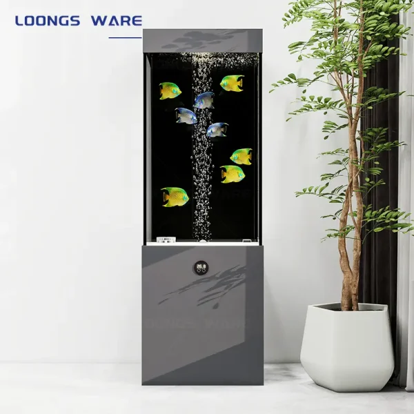 Small aquarium, upright fish tank 01
