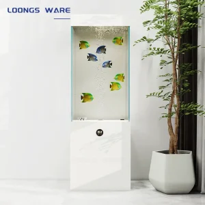 Small aquarium, upright fish tank 03