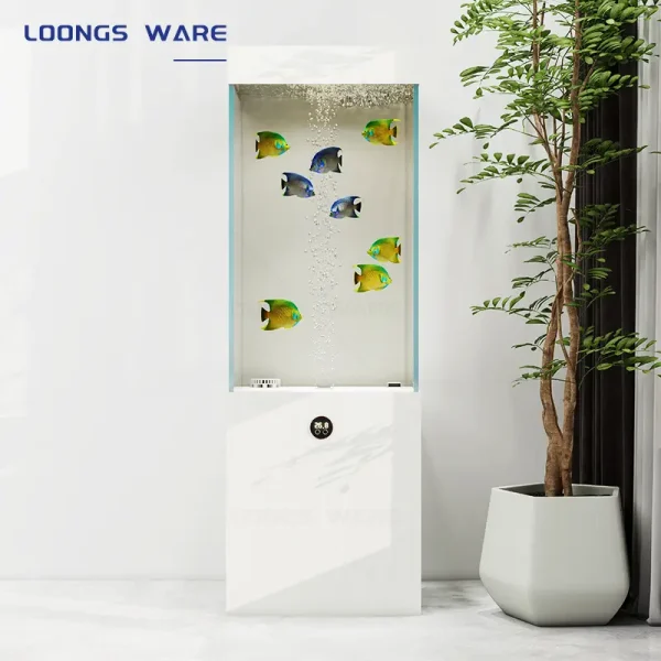 Small aquarium, upright fish tank 03