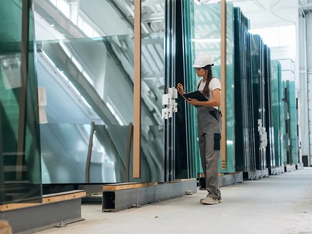 LOONGS WARE glass material reserves in warehouse with quality inspection